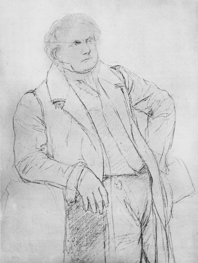 Study for the Portrait of M. Bertin by Jean Auguste Dominique Ingres